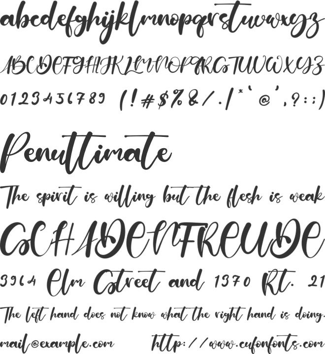Billion Smile font preview