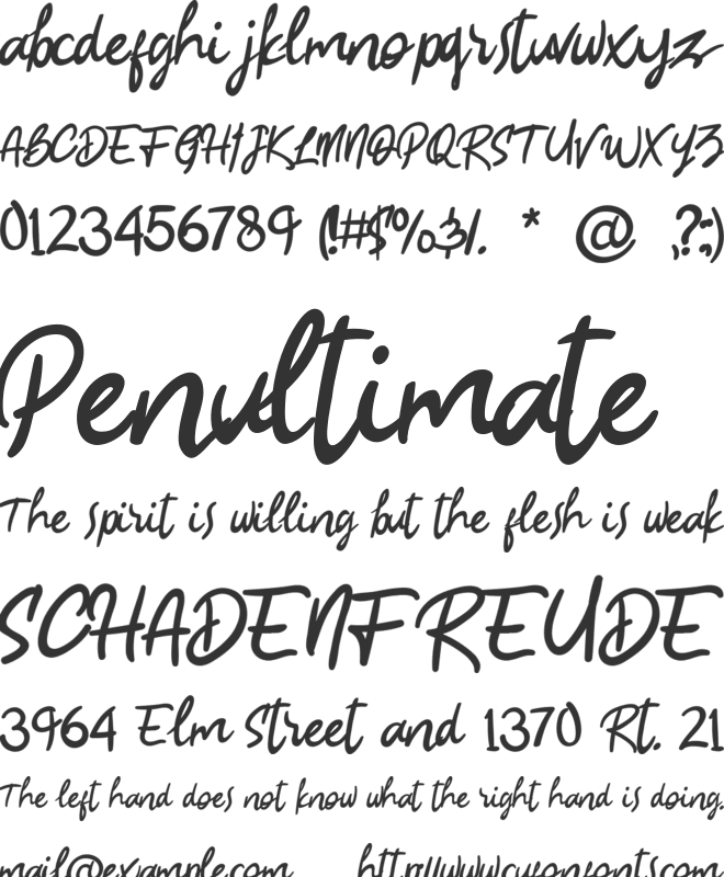 High Monday font preview