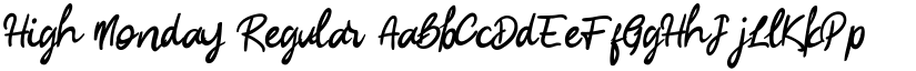 High Monday Regular font