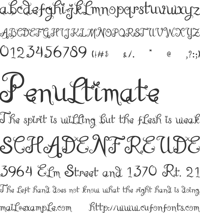 Root Of Life font preview