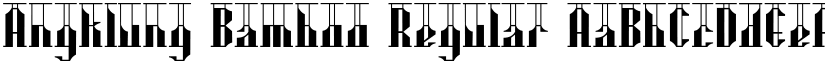 Angklung Bamboo Regular font