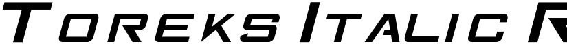 Toreks Italic Regular font