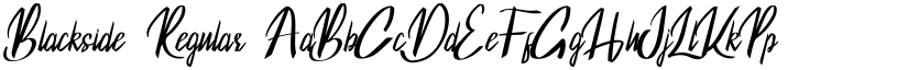 Blackside Regular font