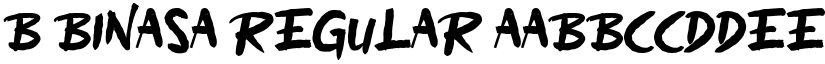 b Binasa Regular font