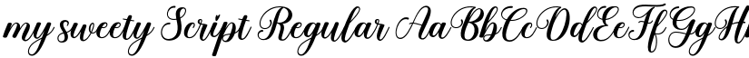 my sweety Script font download