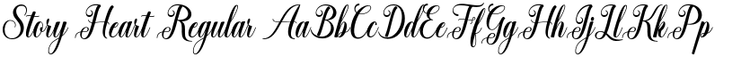 Story Heart Regular font