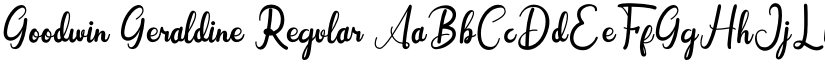 Goodwin Geraldine Regular font