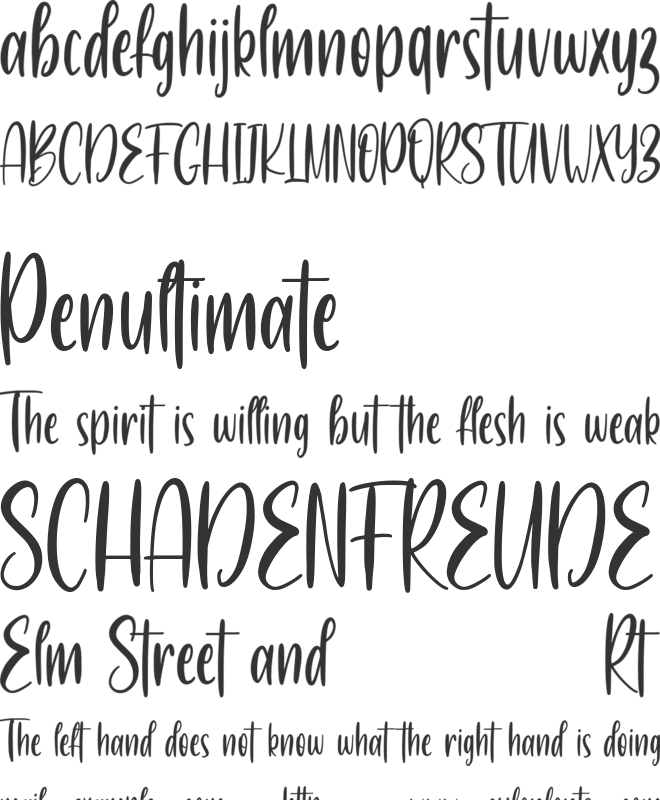 BlissHearts Free font preview