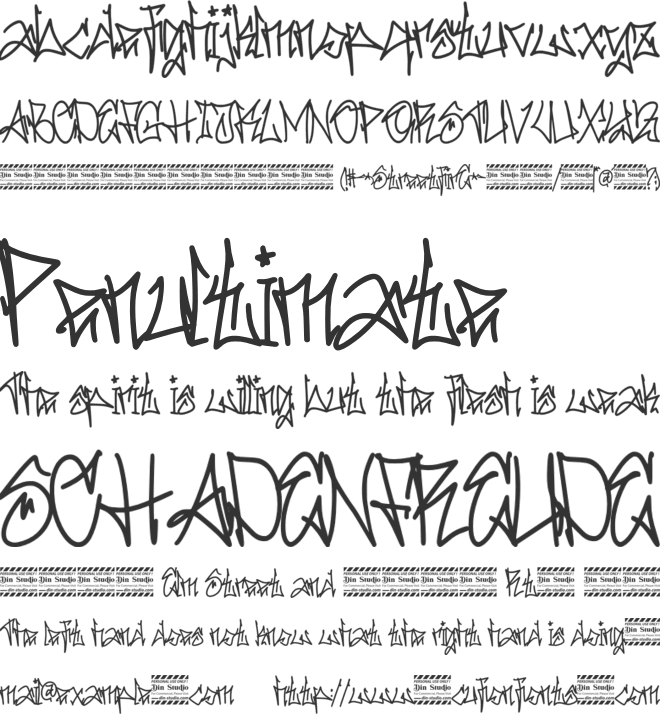 Streetfire personal use font preview