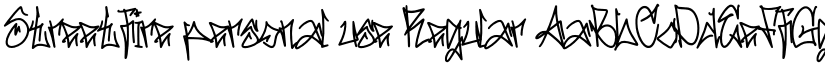 Streetfire personal use Regular font