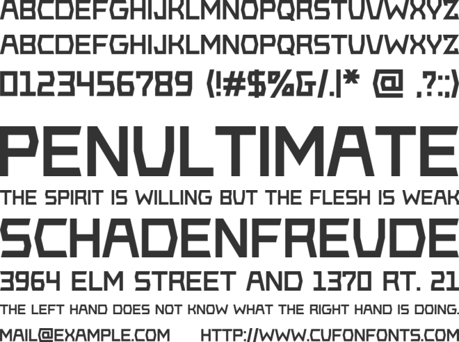 Black Acute font preview