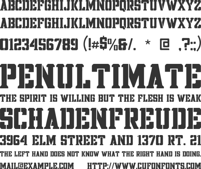 BERINGAS font preview