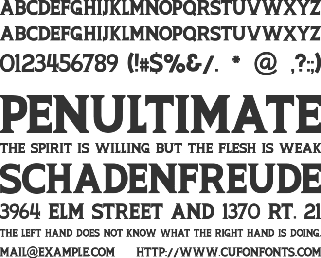 ARMADIRA font preview