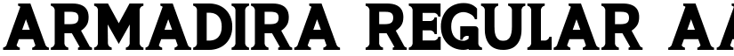ARMADIRA Regular font