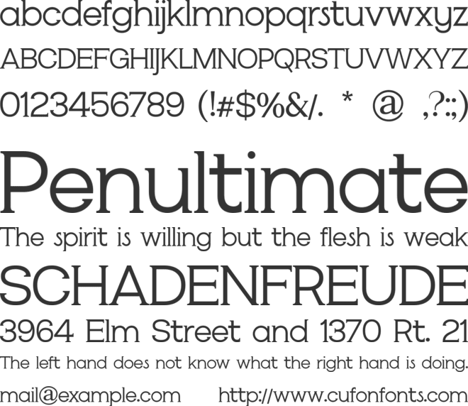 CARDOVA font preview