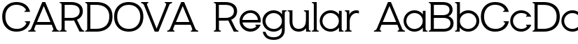 CARDOVA Regular font
