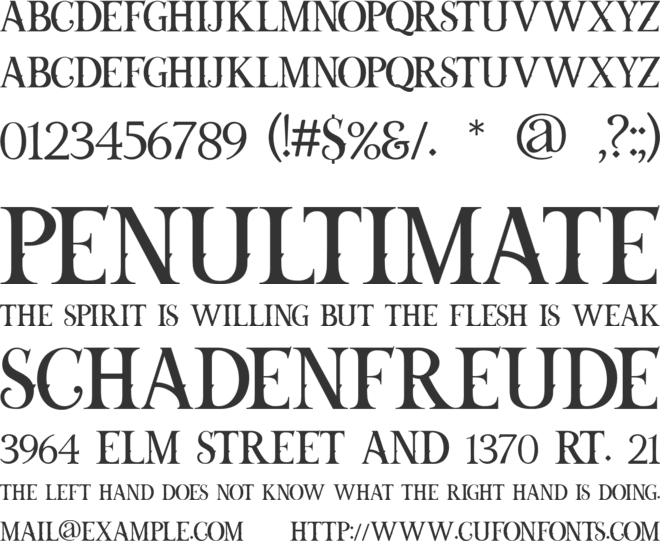 BOURDEWAY font preview