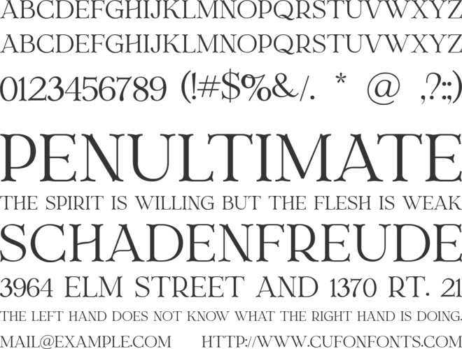 Britanie font preview