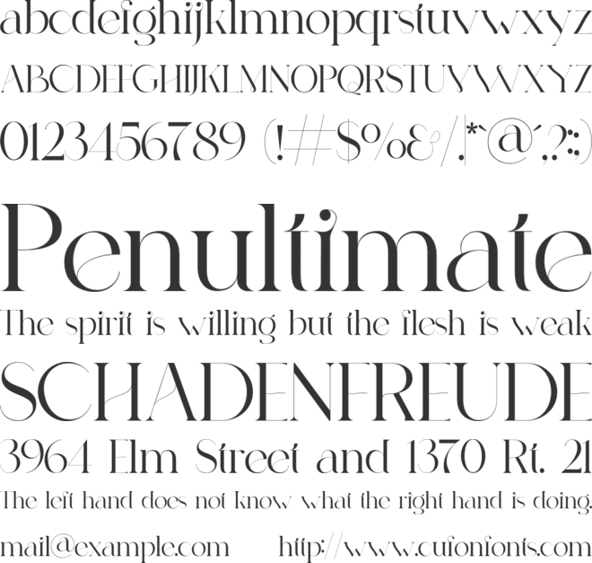 Gangitem font preview