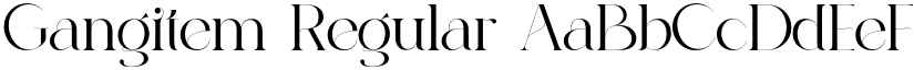 Gangitem Regular font