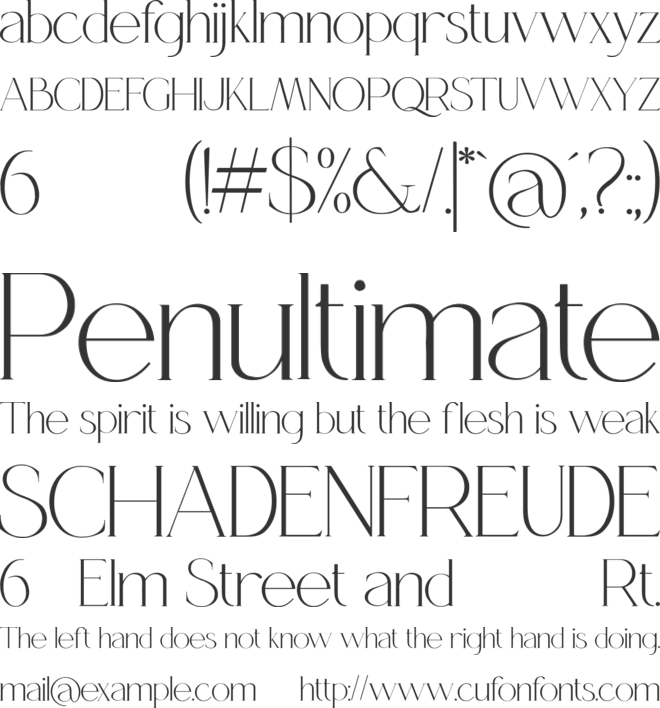 Queensila font preview