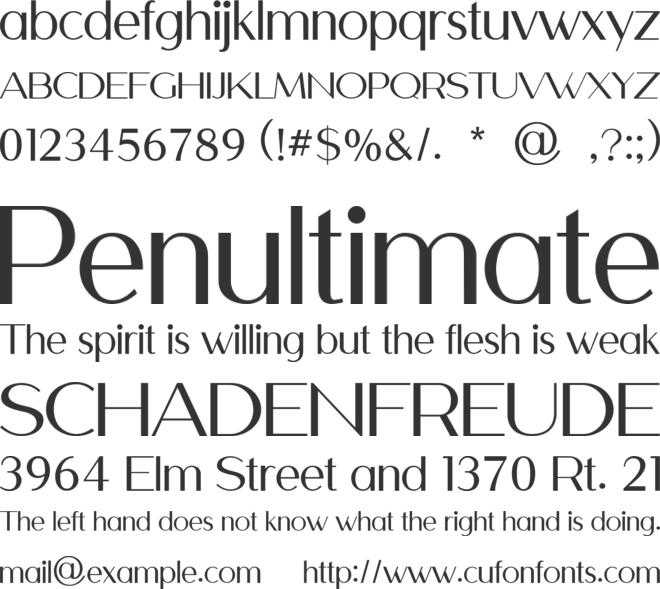 BRIXANOS font preview