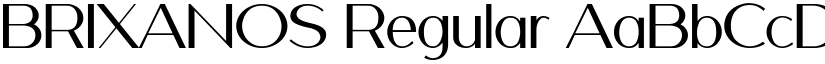 BRIXANOS Regular font