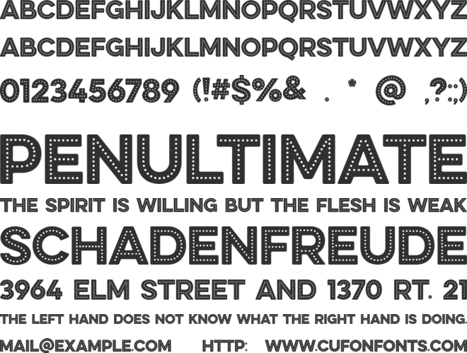 DISC HOUSE font preview