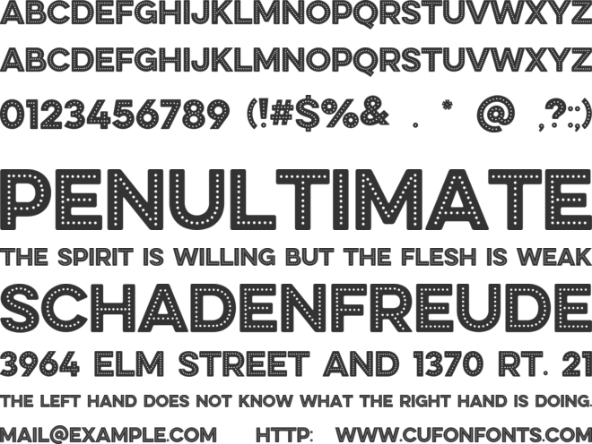 DISC HOUSE font preview