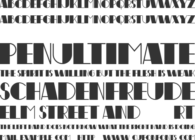 Performs font preview