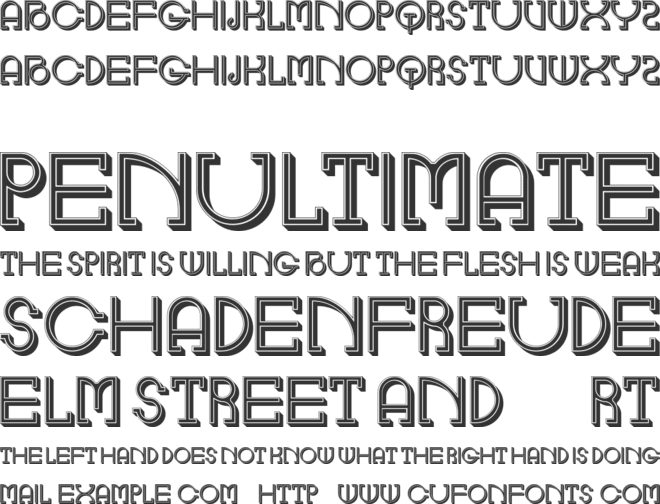 Dames Sensibles font preview