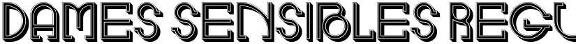 Dames Sensibles Regular font