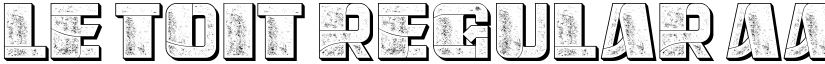 Le Toit Regular font