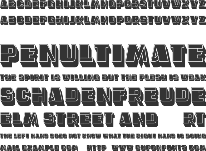 Jackie Chan font preview