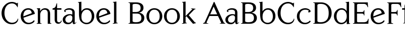 Centabel Book font