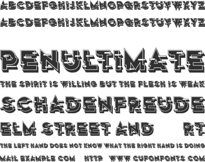 Lout font preview