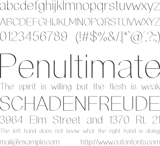 MATCHOUT font preview
