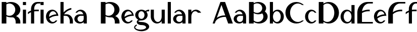 Rifieka Regular font