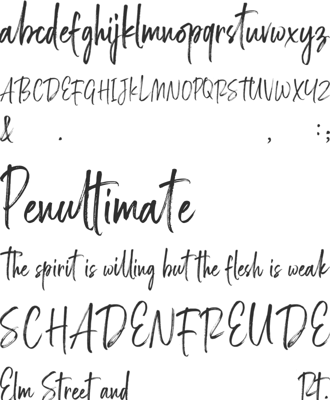 Ramshackle font preview