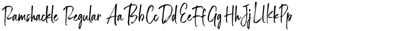 Ramshackle Regular font