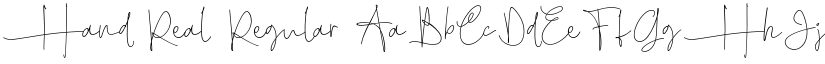Hand Real Regular font