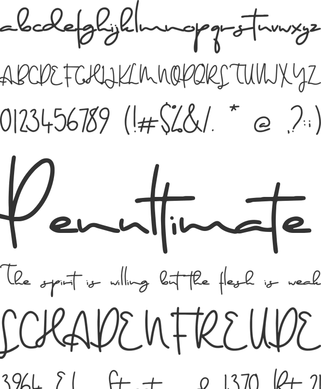 Maisonette font preview