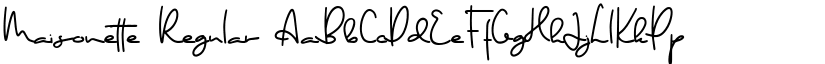 Maisonette Regular font