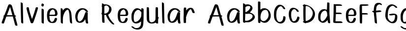 Alviena Regular font
