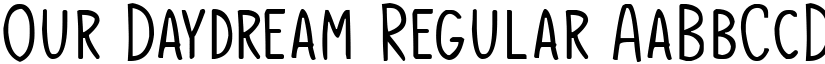 Our Daydream Regular font