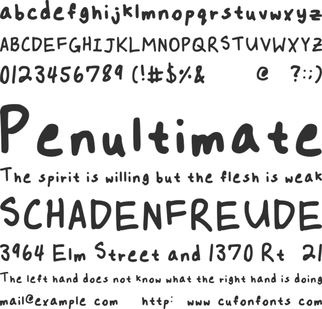 Cherry Berry font preview
