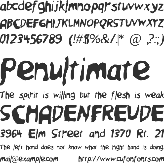 Friendly_Ghost font preview