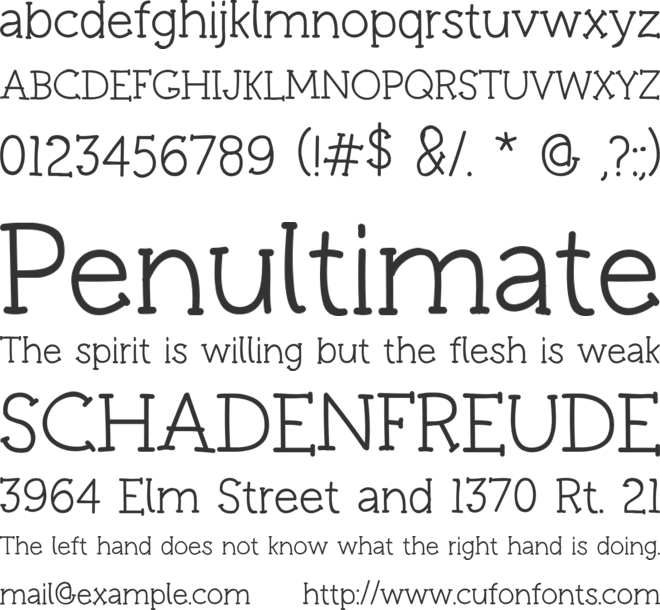 Real Pen font preview