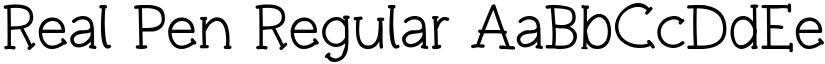Real Pen Regular font