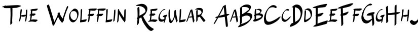 The Wolfflin Regular font